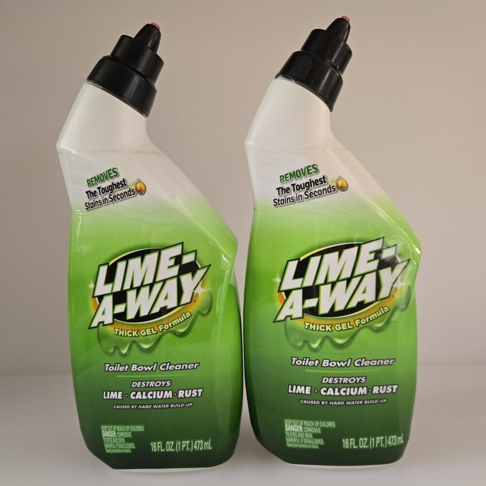 2 - Lime-A-Way Toilet Bowl Cleaner Thick Gel Formula 16oz Bottles DISCONTINUED